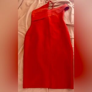 New Red bandage midi dress size medium